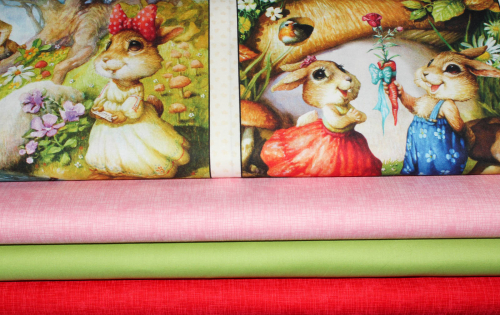 Designerbaumwollstoff Rapport I Love You